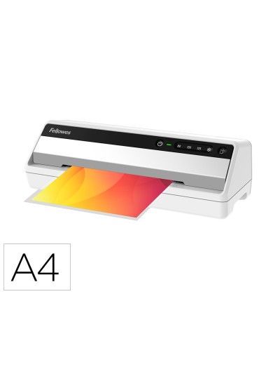 Plastificadora fellowes saturn 3i din a4 2 rodillos sistema antiatasco hasta 125 mc