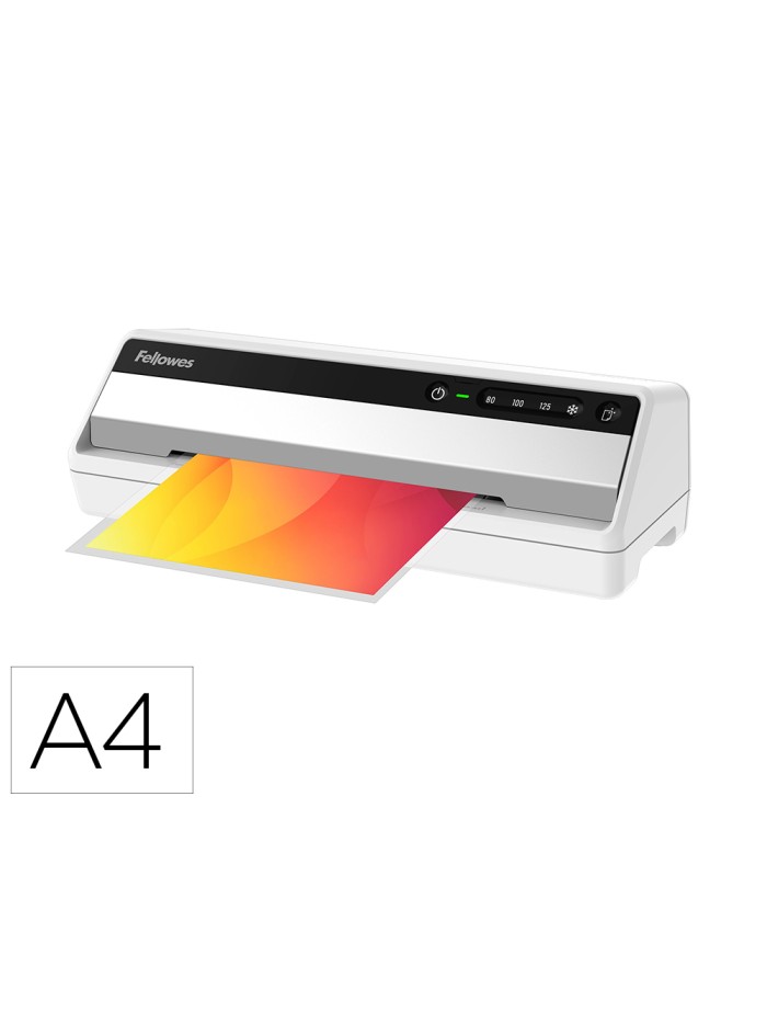 Plastificadora fellowes saturn 3i din a4 2 rodillos sistema antiatasco hasta 125 mc