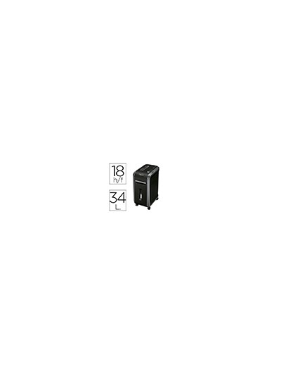 Destructora de documentos fellowes 99ci capacidad de corte 18 hojas destruye grapas clips tarjetas y cd