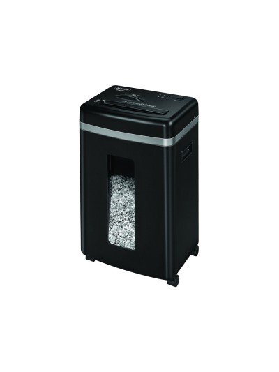 Destructora de documentos fellowes 450m capacidad de corte 9 hojas destruye grapas clips tarjetas y cd 22 litros