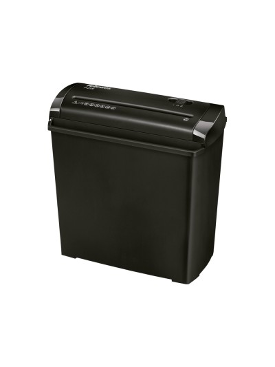 Destructora de documentos fellowes p-25s capacidad de corte 5 hojas corte en tiras papelera 11 litros