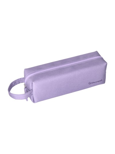 Estuche portatodo liderpapel classic rectangular con asa 210x70mm lila