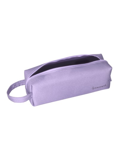 Estuche portatodo liderpapel classic rectangular con asa 210x70mm lila