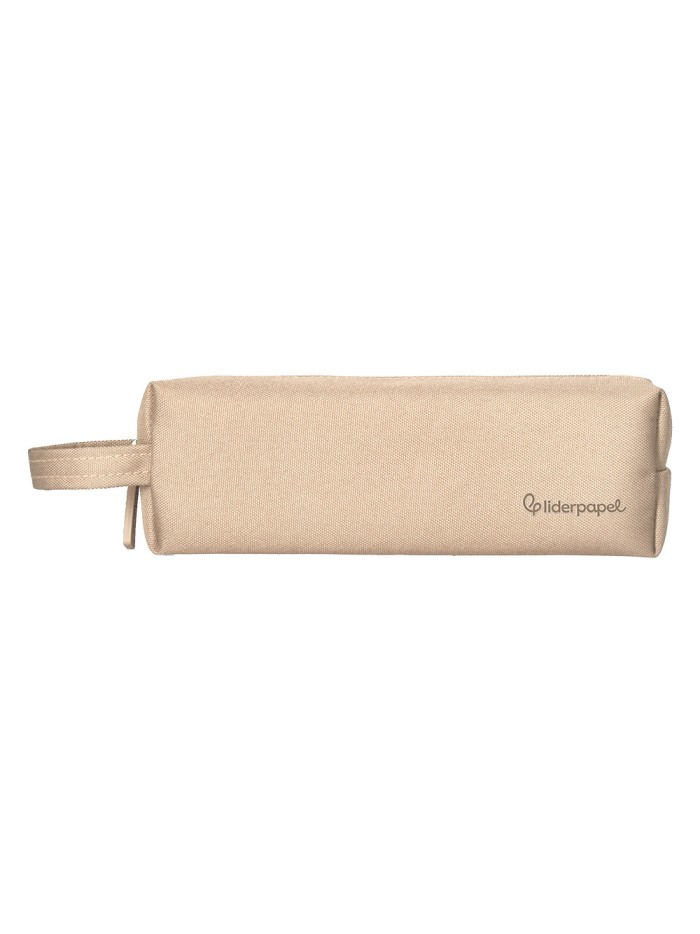 Estuche portatodo liderpapel classic rectangular con asa 210x70mm crema Estuche portatodo liderpapel classic rectangular con asa 210x70mm crema