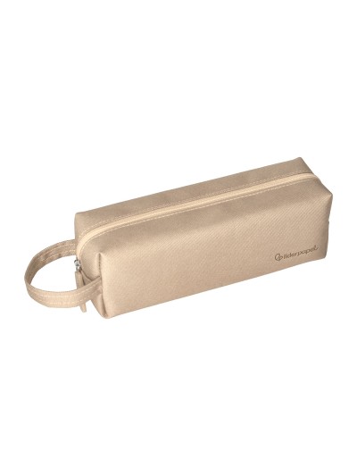 Estuche portatodo liderpapel classic rectangular con asa 210x70mm crema
