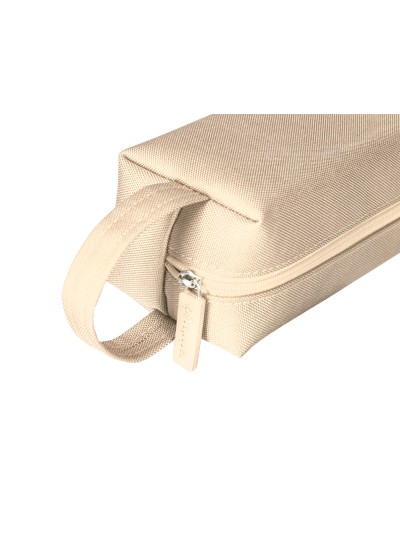 Estuche portatodo liderpapel classic rectangular con asa 210x70mm crema