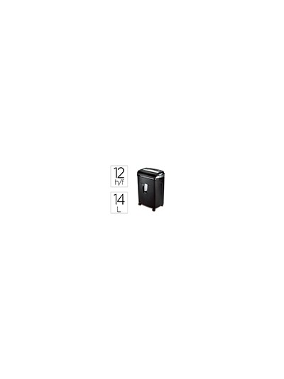 Destructora de documentos q-connect antiatascos capacidad de corte 12 h clips grapas y tarjetas 14l