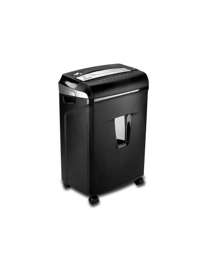 Destructora de documentos q-connect antiatascos capacidad de corte 12 h clips grapas y tarjetas 14l