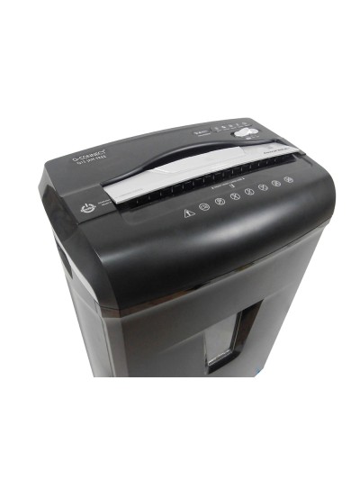 Destructora de documentos q-connect antiatascos capacidad de corte 12 h clips grapas y tarjetas 14l