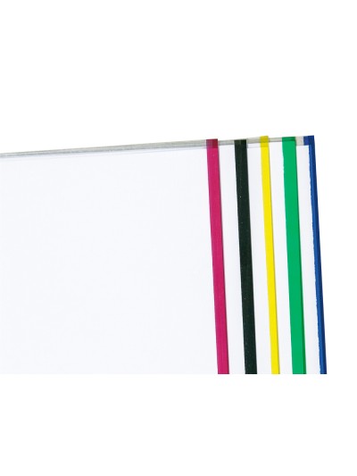 Funda multitaladro q-connect din a4 70 mc cristal con borde colores surtidos bolsa de 25 unidades