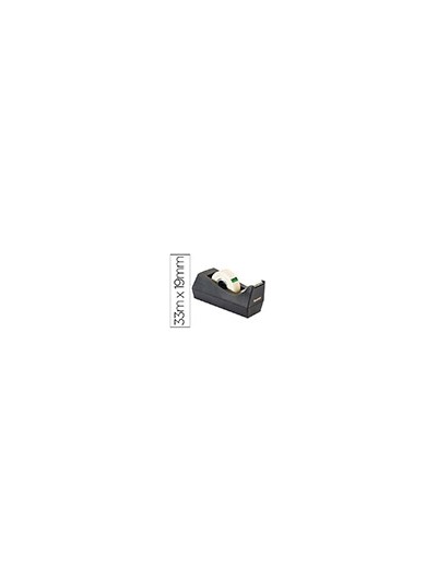 Portarrollo sobremesa scotch c38 color negro incluye 3 cintas scotch magic 33 mt x 19 mm