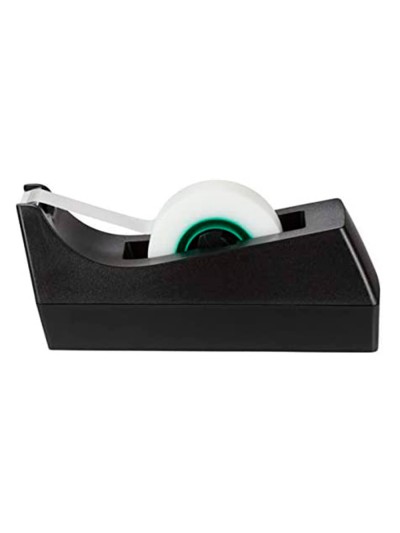 Portarrollo sobremesa scotch c38 color negro incluye 3 cintas scotch magic 33 mt x 19 mm