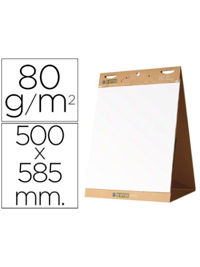 Bloc congreso bi-office liso autoadhesivo sobremesa 500x585 mm papel de 80g/m2