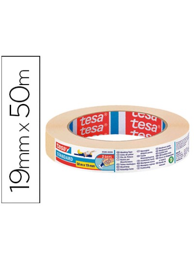 Cinta adhesiva tesa para pintor 50 mt x 19 mm