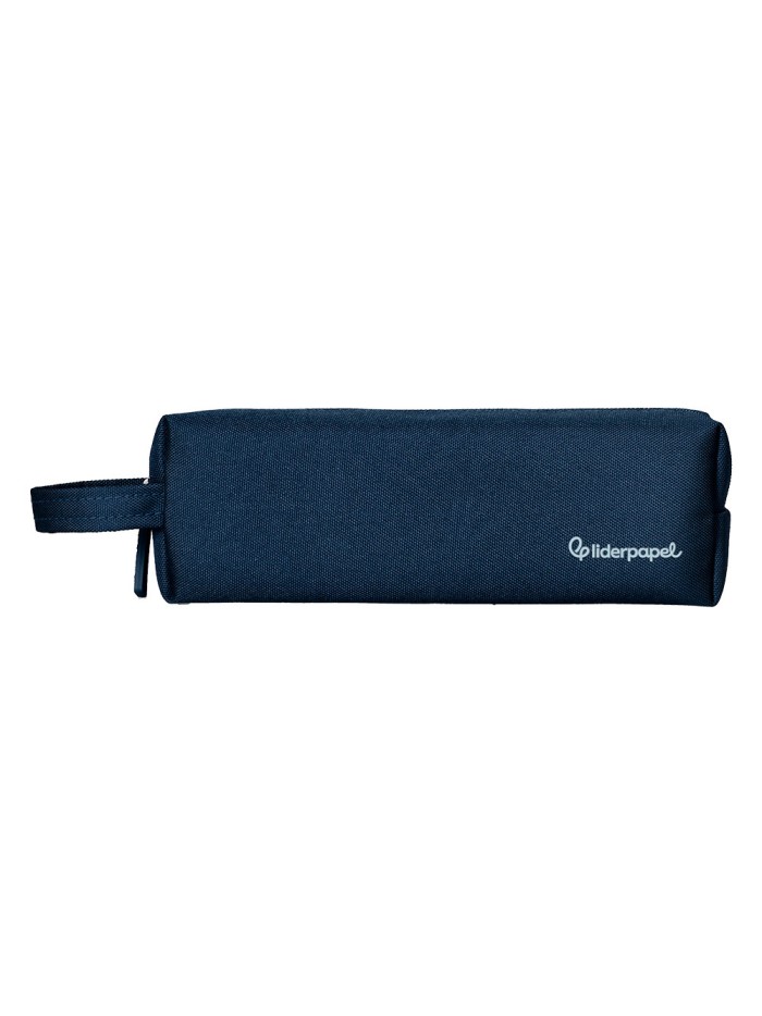 Estuche portatodo liderpapel classic rectangular con asa 210x70mm azul marino Estuche portatodo liderpapel classic rectangular con asa 210x70mm azul marino