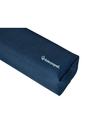 Estuche portatodo liderpapel classic rectangular con asa 210x70mm azul marino