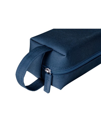 Estuche portatodo liderpapel classic rectangular con asa 210x70mm azul marino
