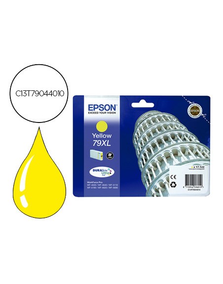 Ink-jet epson 79xl 900p wf 4630 / 4640 / 5110 / 5620 / 5690 / 5690 amarillo -2.000 pag-