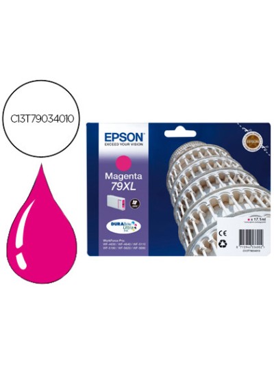 Ink-jet epson 79xl 900p wf 4630 / 4640 / 5110 / 5620 / 5690 / 5690 magenta -2.000 pag-