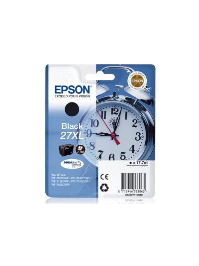 Ink-jet epson 27xl wf 3620 / 3640 / 7110 / 7610 / 7620 negro -1.100 pag-