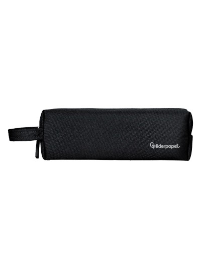 Estuche portatodo liderpapel classic rectangular con asa 210x70mm negro