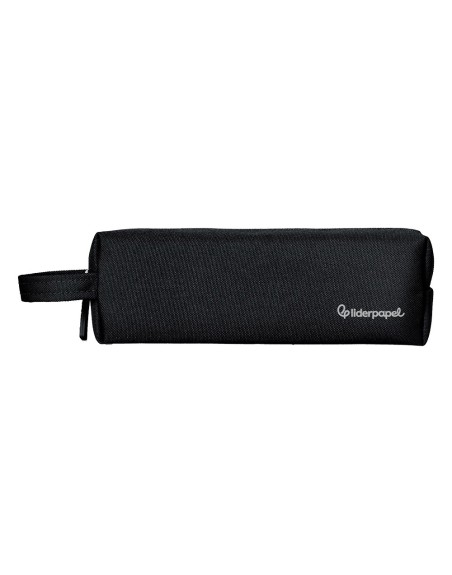 Estuche portatodo liderpapel classic rectangular con asa 210x70mm negro