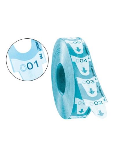 Tickets turnomatic 31x67 mm color azul rollo 4000 tickets
