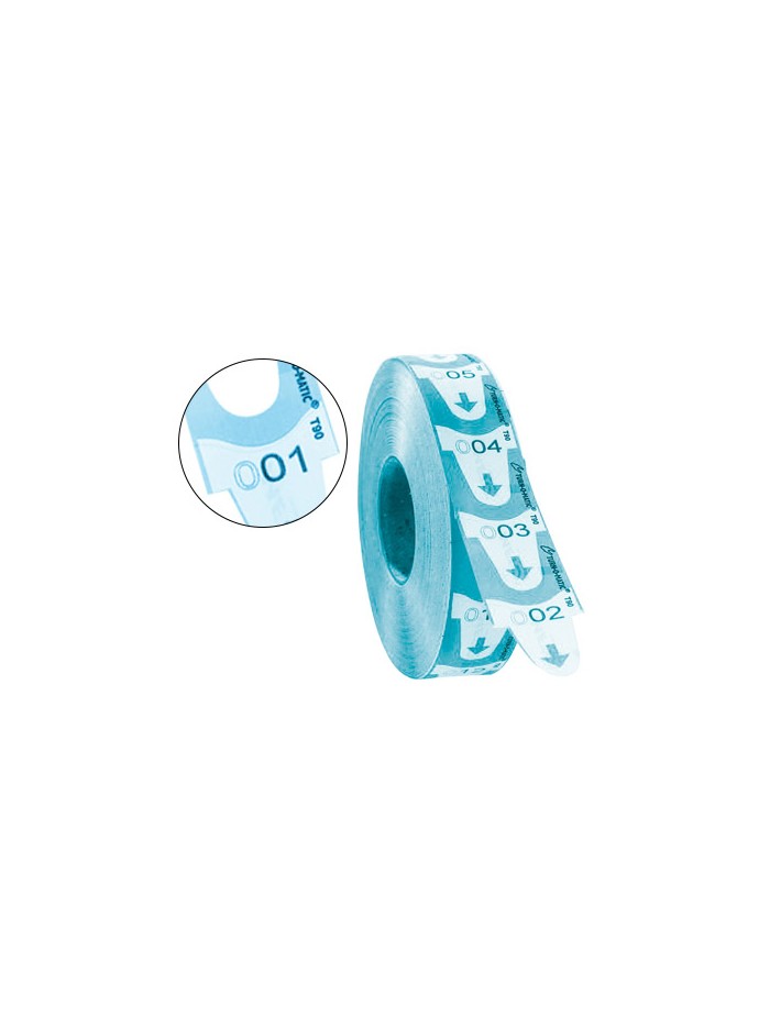 Tickets turnomatic 31x67 mm color azul rollo 4000 tickets Tickets turnomatic 31x67 mm color azul rollo 4000 tickets