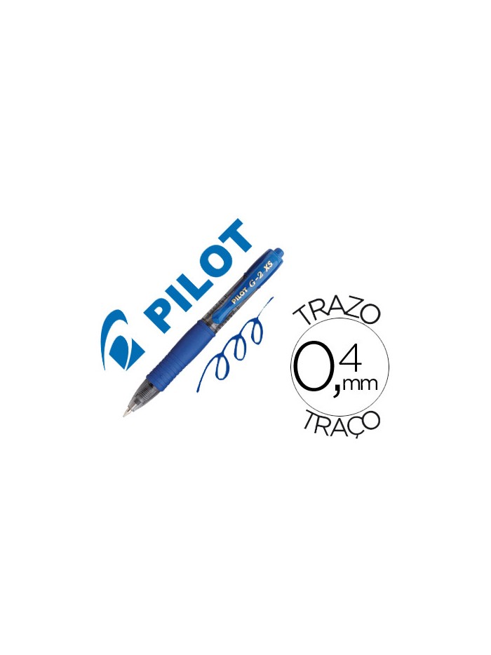 Boligrafo pilot g-2 pixie azul tinta gel retractil sujecion de caucho Boligrafo pilot g-2 pixie azul tinta gel retractil sujecion de caucho