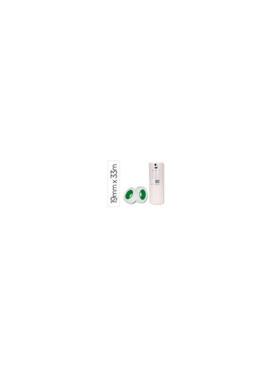 Cinta adhesiva q-connect invisible 33 mt x 19 mm pack de 8 unidades