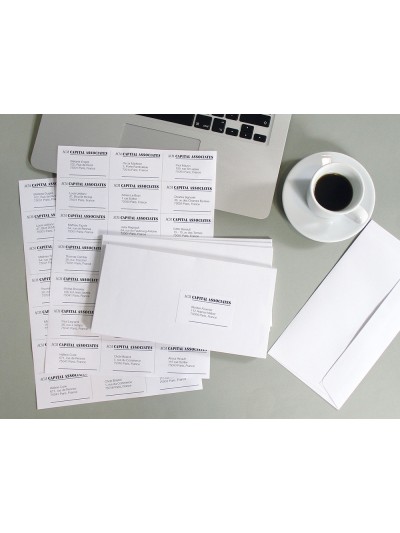 Etiqueta adhesiva q-connect kf10648 tamaño 70x42 mm fotocopiadora laser ink-jet caja con 100 hojas din a4