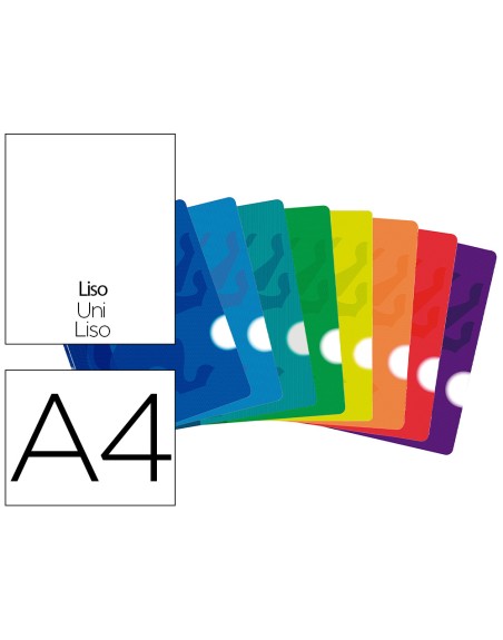 Libreta escolar oxford tapa flexible optik paper openflex 48 hojas 90 gr din a4 liso colores surtidos