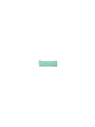 Estuche portatodo liderpapel plano estrecho una cremallera 200x60 mm verde manzana