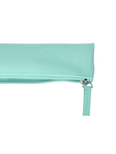 Estuche portatodo liderpapel plano estrecho una cremallera 200x60 mm verde manzana