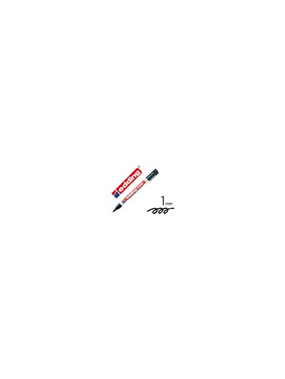 Rotulador edding marcador permanente 400 negro punta redonda 1 mm recargable