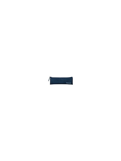 Estuche portatodo liderpapel plano estrecho una cremallera 200x60 mm azul marino