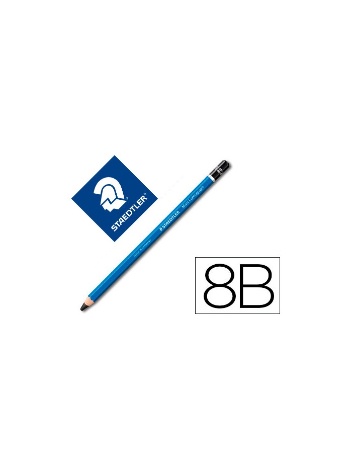 Lapices de grafito staedtler mars lumograph 100 8b unidad Lapices de grafito staedtler mars lumograph 100 8b unidad