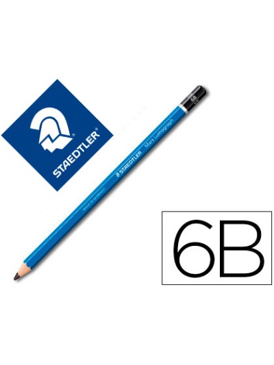 Lapices de grafito staedtler mars lumograph 100 6b unidad