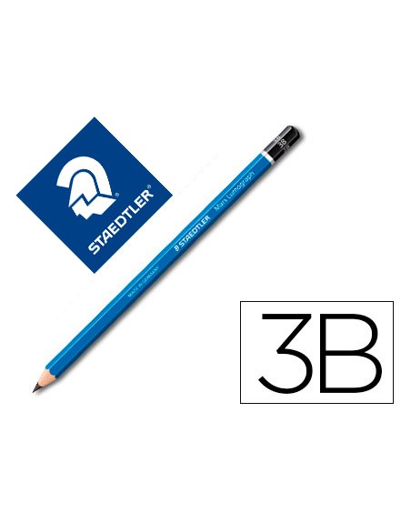 Lapices de grafito staedtler mars lumograph 100 3b unidad
