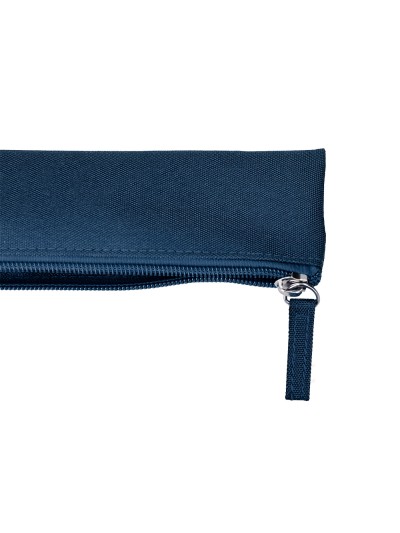 Estuche portatodo liderpapel plano estrecho una cremallera 200x60 mm azul marino