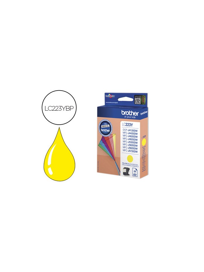 Ink-jet brother lc-223cbp amarillo dcp4120dw mfcj4420dw mfcj4620dw mfcj5320dw 550 pag Ink-jet brother lc-223cbp amarillo dcp4120dw mfcj4420dw mfcj4620dw mfcj5320dw 550 pag