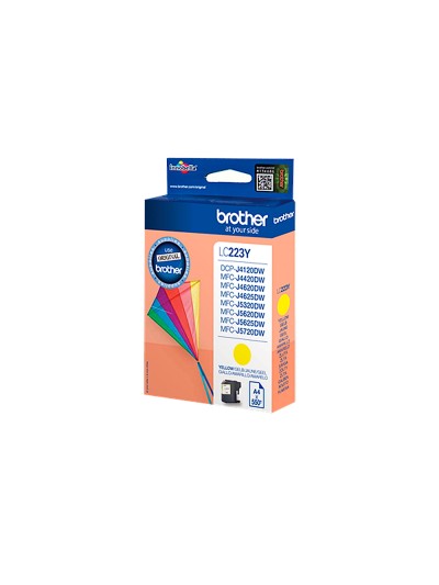 Ink-jet brother lc-223cbp amarillo dcp4120dw mfcj4420dw mfcj4620dw mfcj5320dw 550 pag