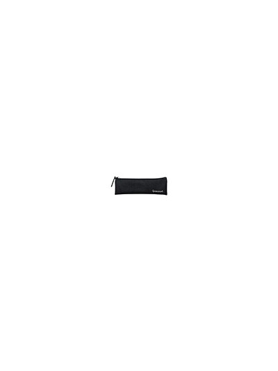 Estuche portatodo liderpapel plano estrecho una cremallera 200x60 mm negro