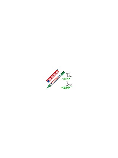 Rotulador edding para pizarra blanca 660 color verde punta redonda 1,5-3 mm