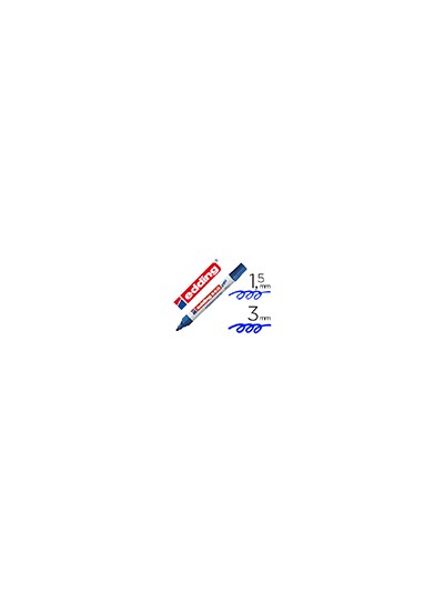 Rotulador edding para pizarra blanca 660 color azul punta redonda 1,5-3 mm recargable