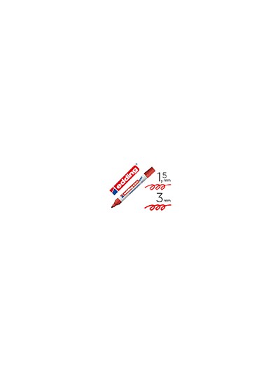 Rotulador edding para pizarra blanca 660 color rojo punta redonda 1,5-3 mm