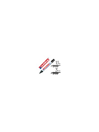 Rotulador edding para pizarra blanca 660 color negro punta redonda 3 mm