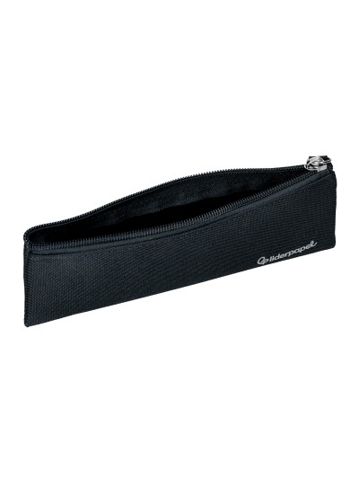 Estuche portatodo liderpapel plano estrecho una cremallera 200x60 mm negro