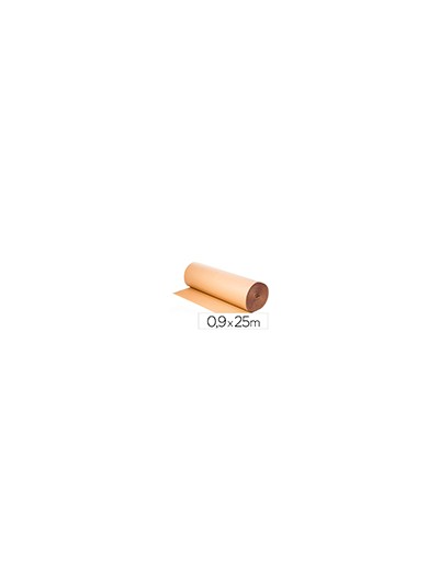 Carton ondulado q-connect 0,90x25 m 250 g/m2 kraft