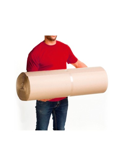 Carton ondulado q-connect 0,90x25 m 250 g/m2 kraft